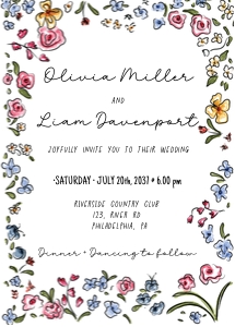 AA069 Wedding suite floral design preview