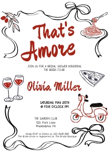 AA115 That's Amore Vespa Bridal Shower design preview