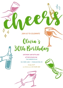 Birthday Party cocktails AA121 design preview