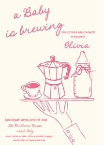 AA059 Baby brewing shower design preview