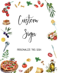 AA086 that's amore custom sign design preview