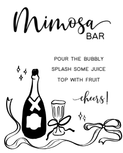 Mimosa Bar sign aa099 design preview