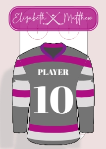Ice hockey table number design preview