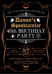 Halloween Birthday design preview