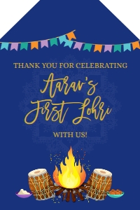 Lohri Blue Tags design preview