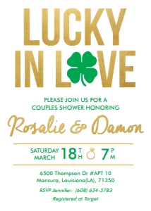 Lucky in Love Couples Shower design preview