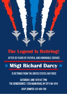 Air Force Fighters Retirement design preview