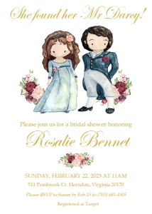Pride and Prejudice Invitation design preview