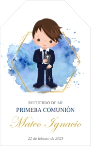 Tarjetita Primera Comunión Niño design preview