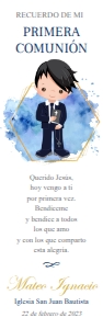 Señalador Primera Comunión Niño design preview