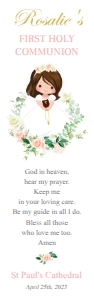 First Communion Girl Bookmark design preview