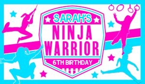 Ninja Warrior Girl Box Label: NINJA WARRIOR GIRL BOX LABEL