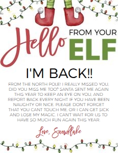 ELF07 HELLO FROM YOUR ELF: 1355804195