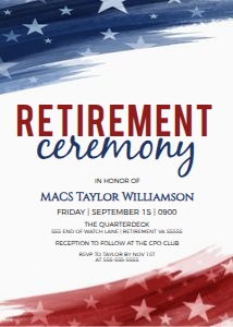 MIL26 RETIREMENT INVITATION: 1384399473