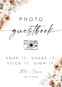 BOHO2-PHOTOGUESTBOOK design preview