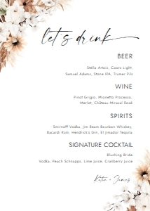BOHO2-BAR5-LETS DRINK design preview