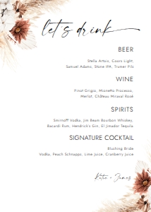 BOHO1-BAR5-LETS DRINK design preview