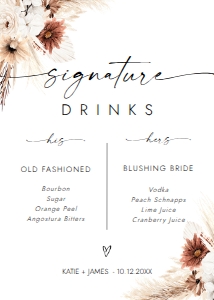 BOHO1-BAR9-SIGN DRINKS design preview