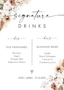 BOHO2-BAR9-SIGN DRINKS design preview