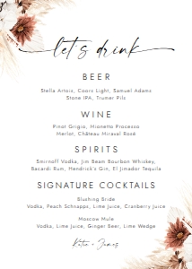 BOHO1-BAR13-LETS DRINK design preview