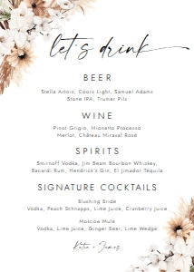 BOHO2-BAR13-LETS DRINK design preview