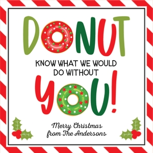christmas donut 25sq design preview