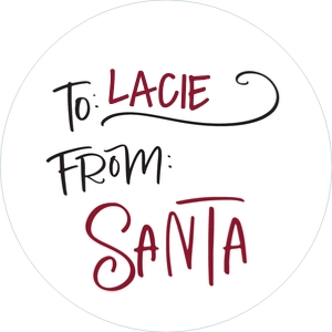 from santa doodle round design preview