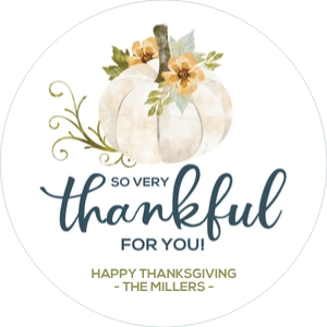 thankful white pumpkin round design preview