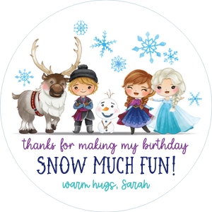 frozen friends round design preview