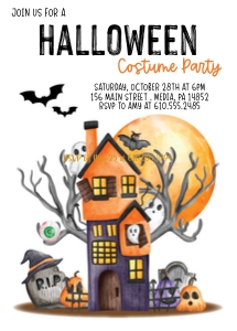 invite - haunted house design preview