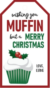 muffin but a merry christmas red 235 design preview
