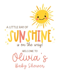sunshine welcome sign design preview