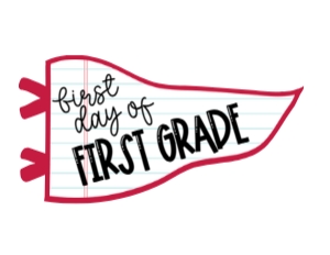 wavy pennant flag - first last day grade design preview