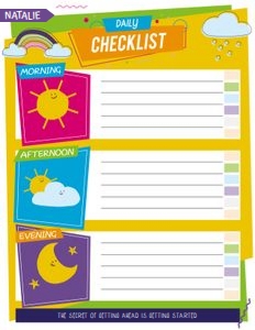 Daily Checklist Kids Chart: Kids Family Planner Entire Bundle