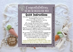 Easter Twin Neutral Heart Eggspecting design preview