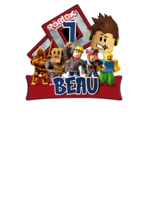 Roblox01-CakeTopper design preview