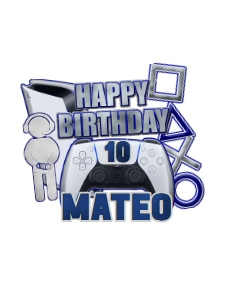 Gamer02-CakeTopper design preview