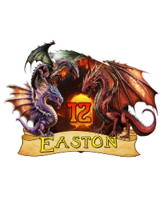 Dragon01-CakeTopper: Dragon Cake Topper Digital Download Printable Cutout Fantasy King