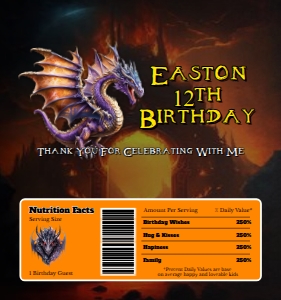 Dragon01-Chocolate design preview