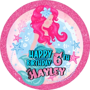 Mermaid04-CakeImageRound design preview