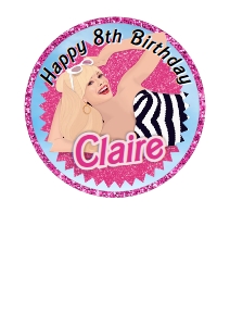 Barbie01-CakeImageRound design preview