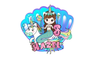 Mermaid06-CakeTopper design preview