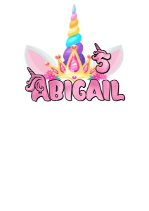 Unicorn02-CakeTopper design preview