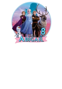 Frozen01-CakeTopper design preview
