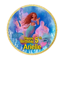 Mermaid03-CakeImageRound design preview