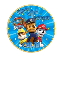 PawPatrol02-CakeImageRound design preview