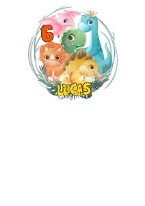 Dino04-CakeTopper design preview