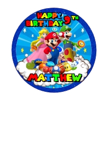 SuperMario01-CakeImageRound design preview