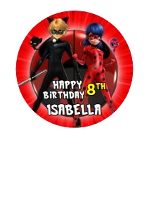 Miraculous01-CakeImageRound design preview