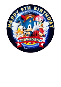 Sonic01-CakeImageRound design preview